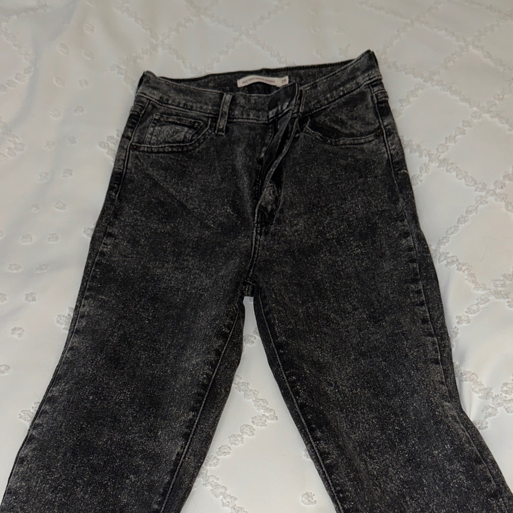 Stylish Charcoal Women's Straight Leg Jeans